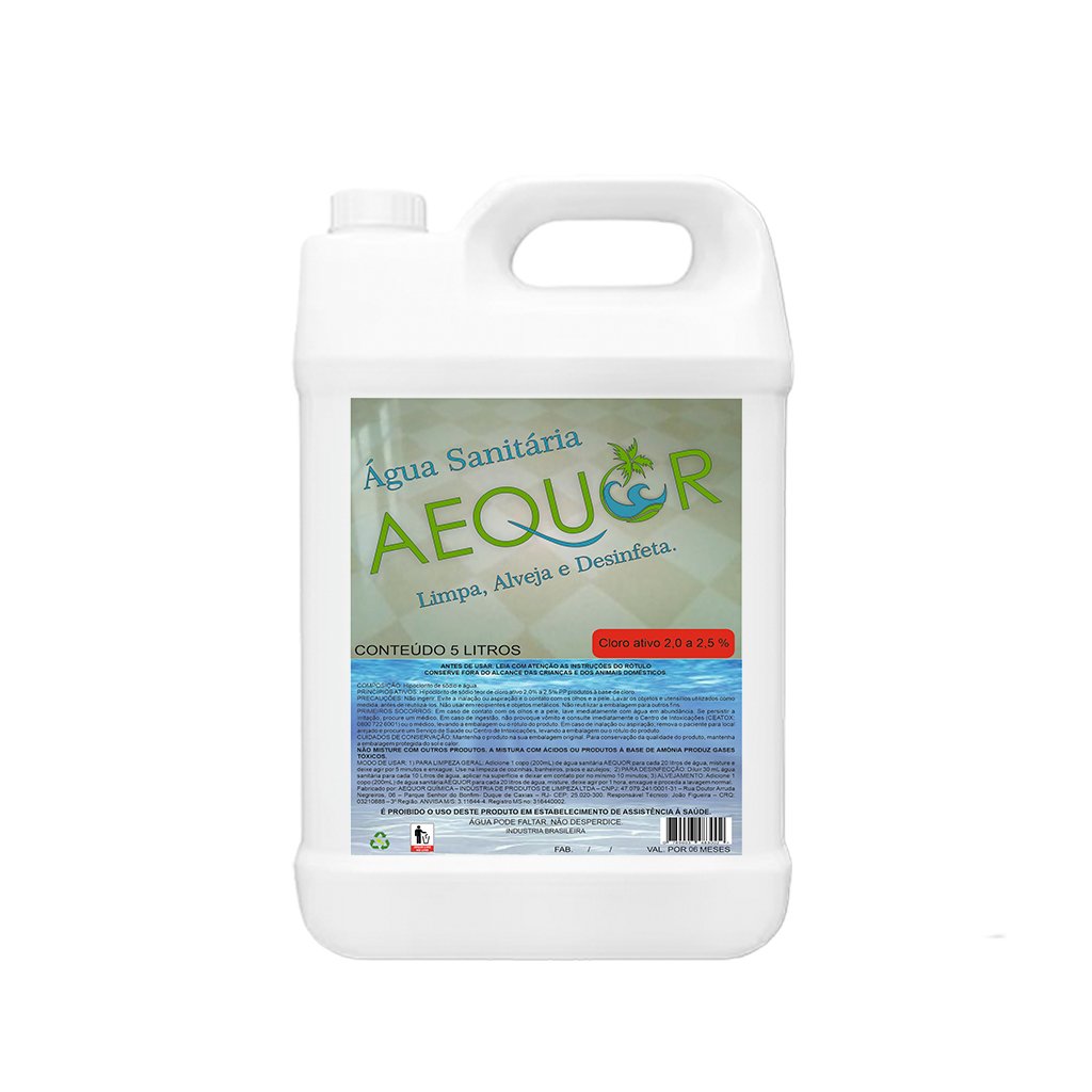 Água Sanitária 5 Litros Aequor